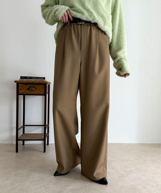 羊毛感五口袋休閒褲