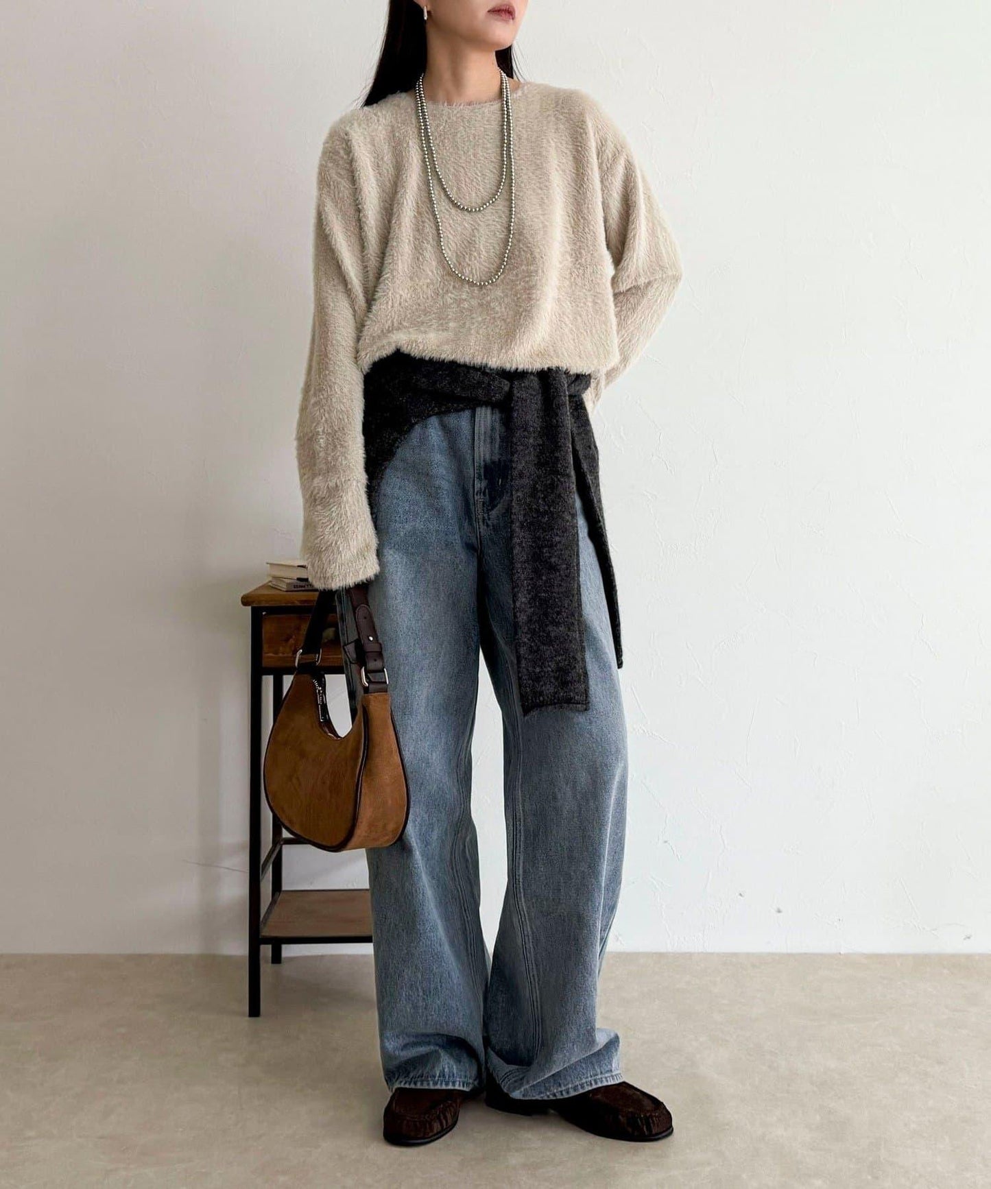 不規則下襬長袖T恤