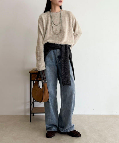 不規則下襬長袖T恤