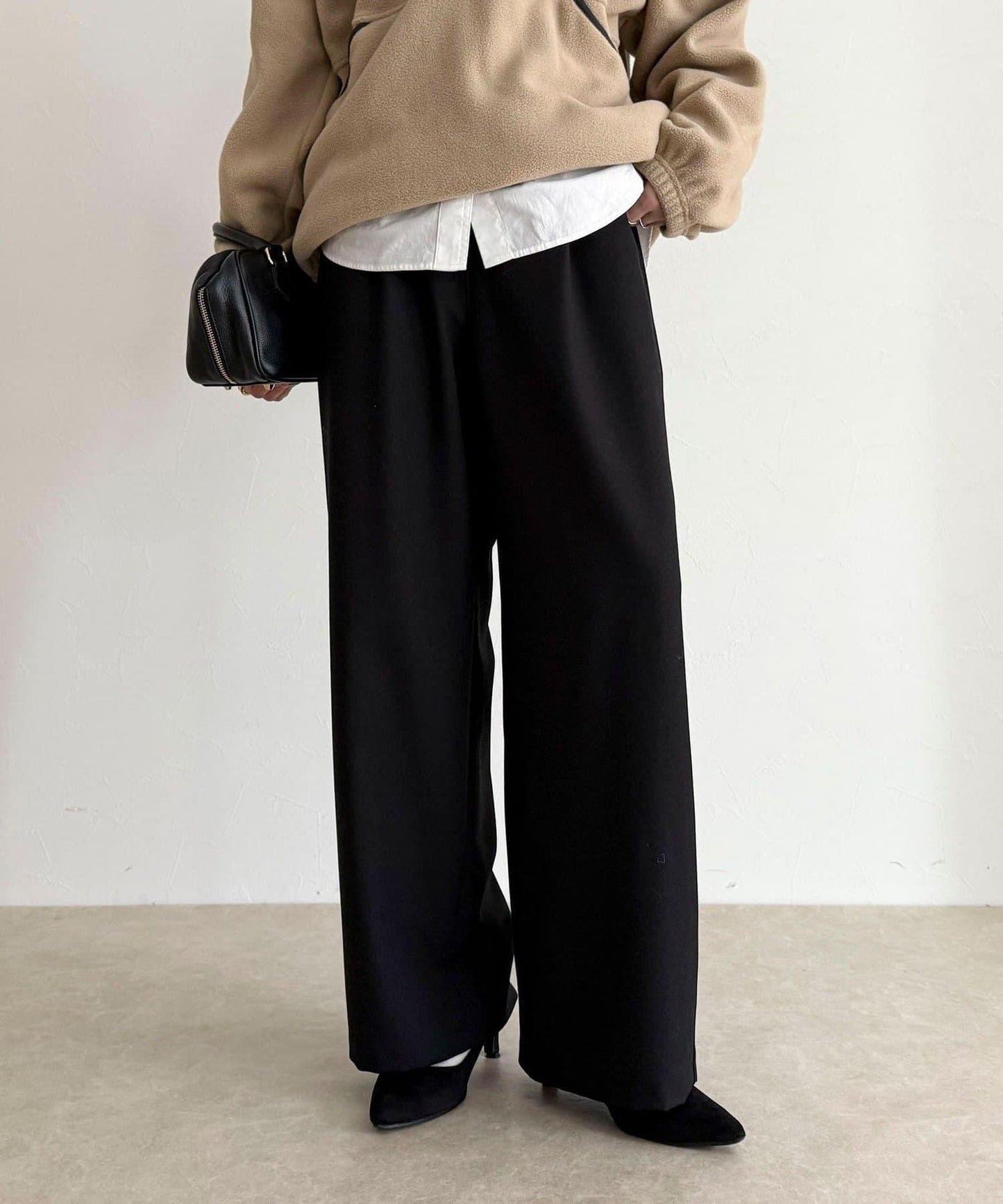 羊毛感五口袋休閒褲