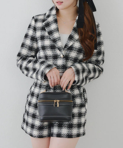 【套裝可搭配】粗花呢短款夾克