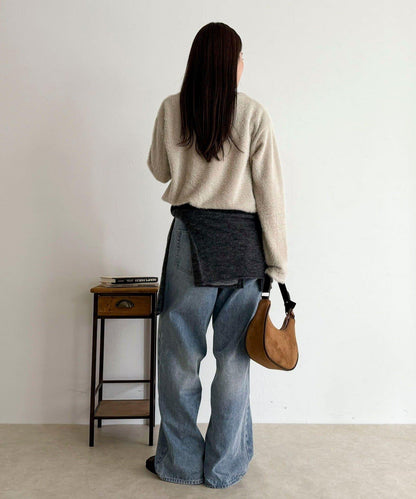 不規則下襬長袖T恤