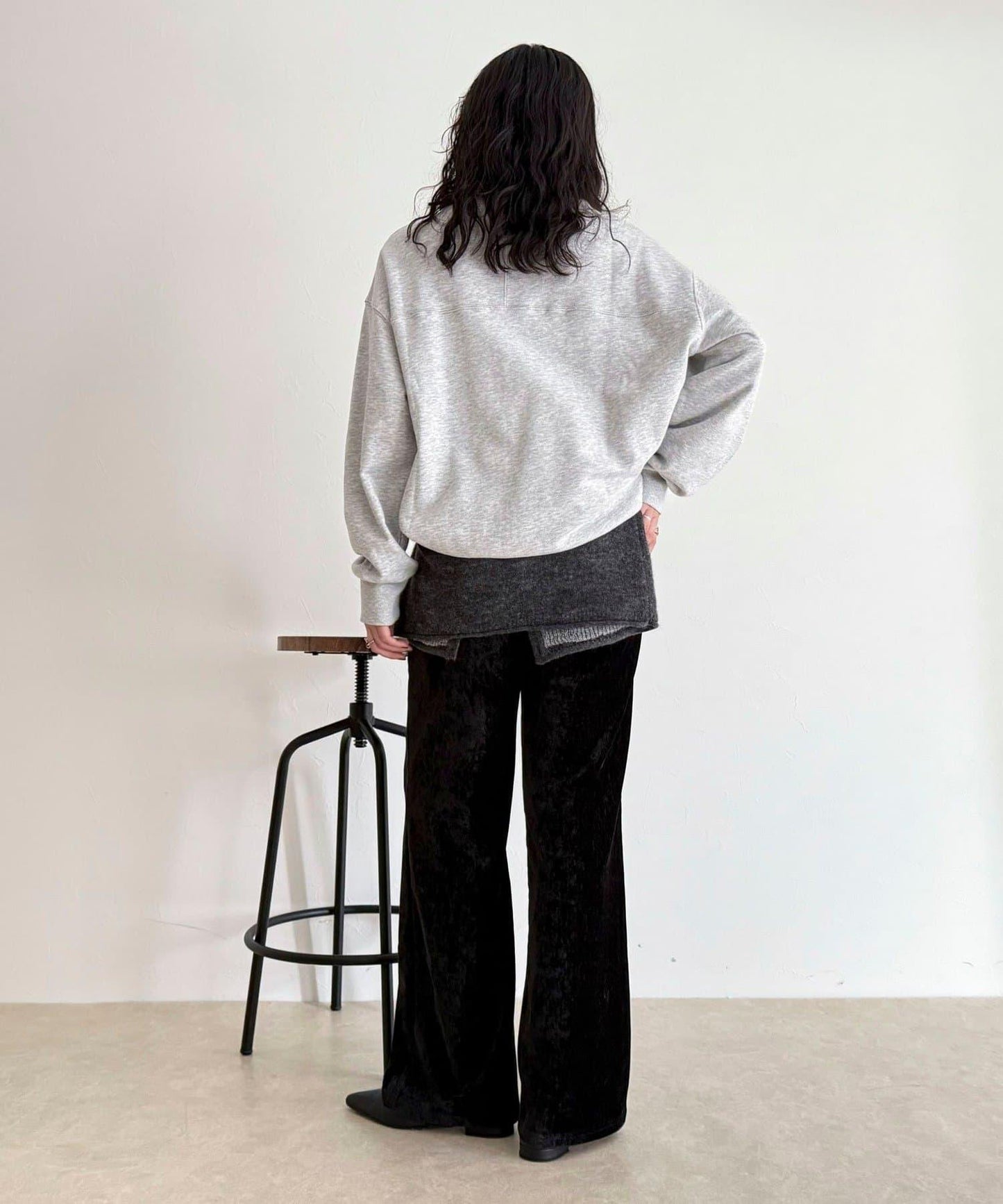 燈芯絨彈力喇叭褲