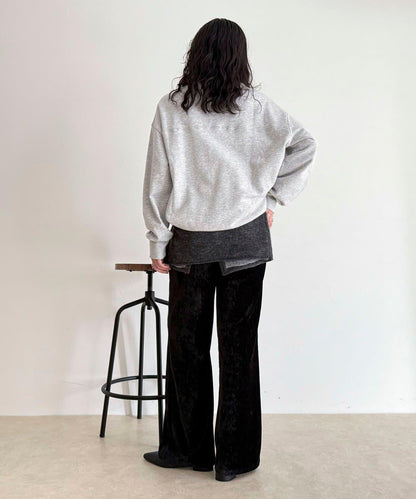 燈芯絨彈力喇叭褲