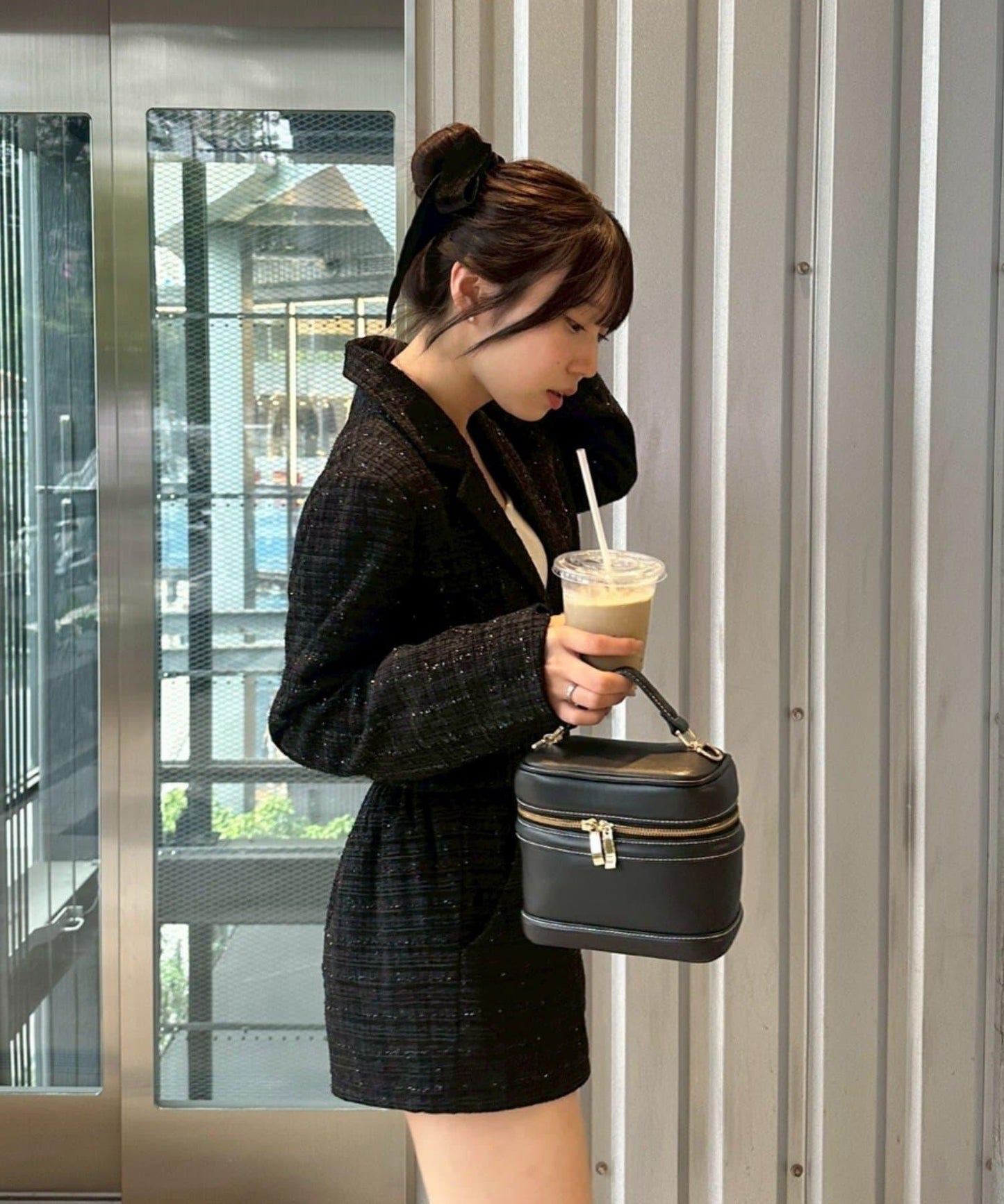 【套裝可搭配】粗花呢短款夾克