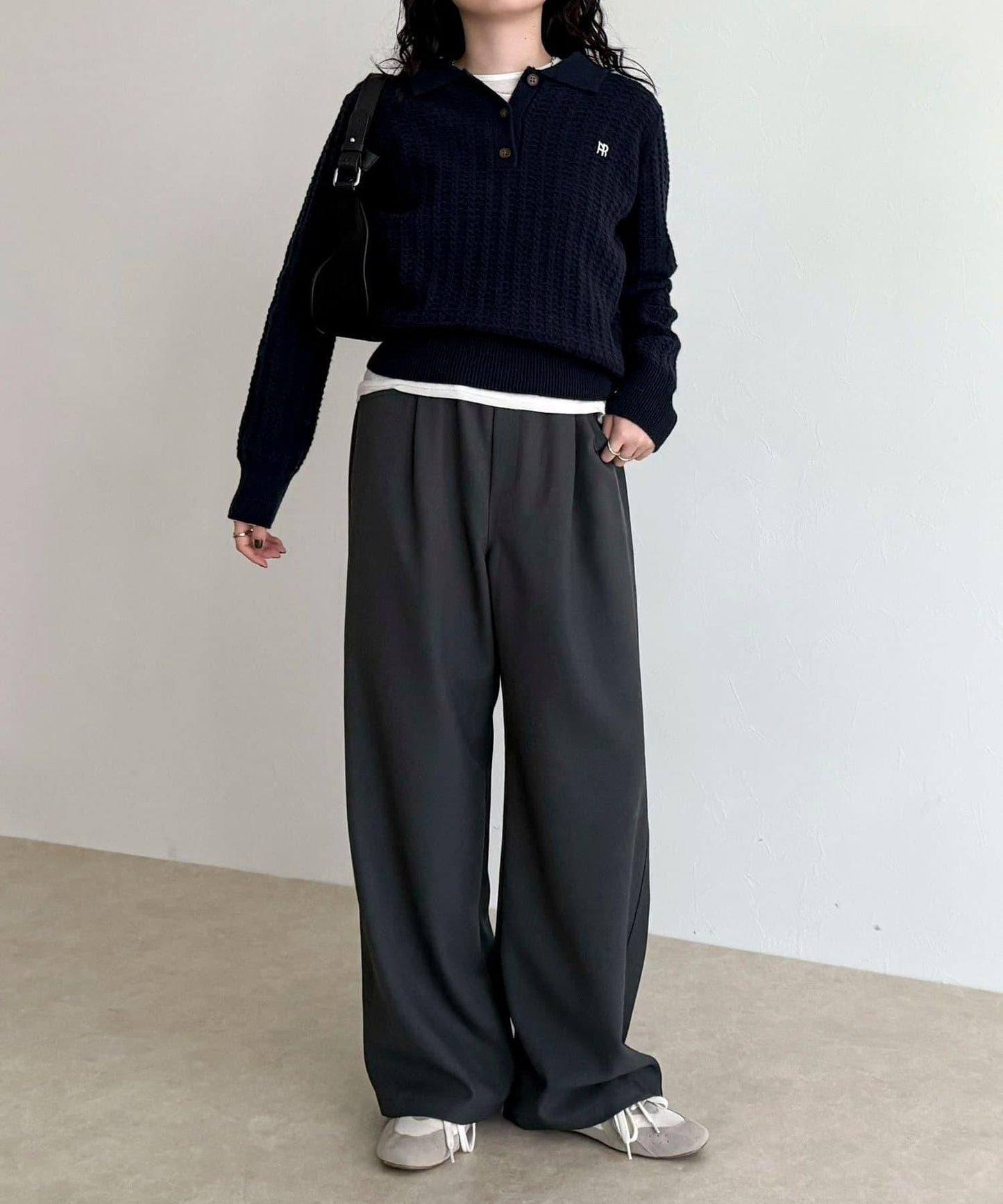 羊毛感五口袋休閒褲