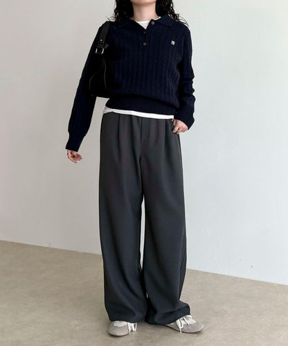 羊毛感五口袋休閒褲