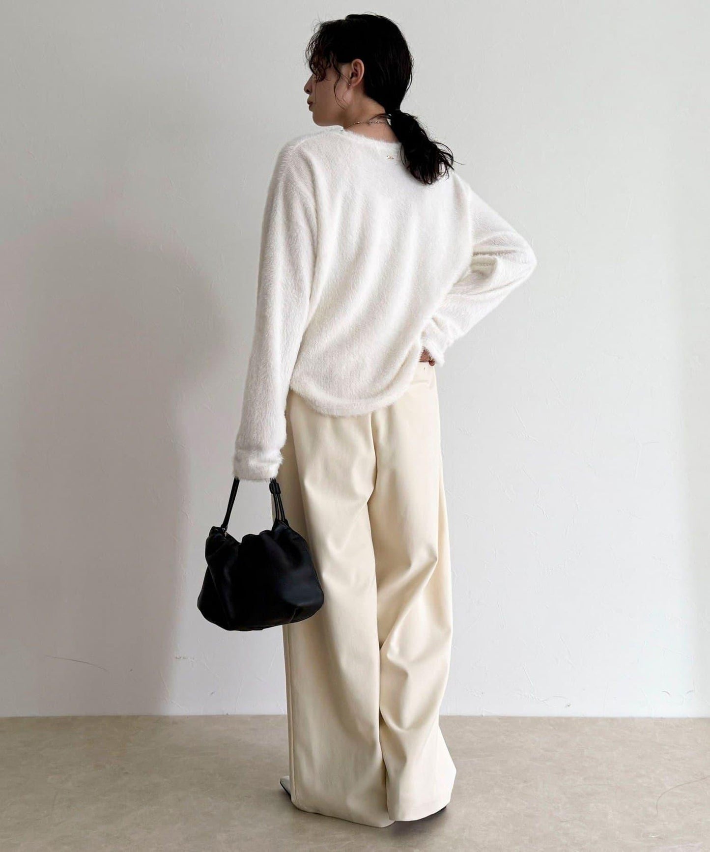 不規則下襬長袖T恤