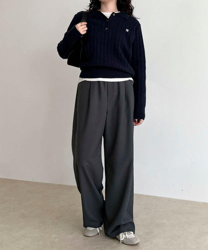 羊毛感五口袋休閒褲