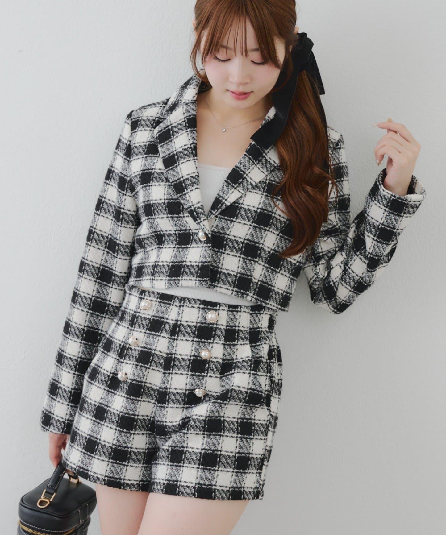 【套裝可搭配】粗花呢短款夾克