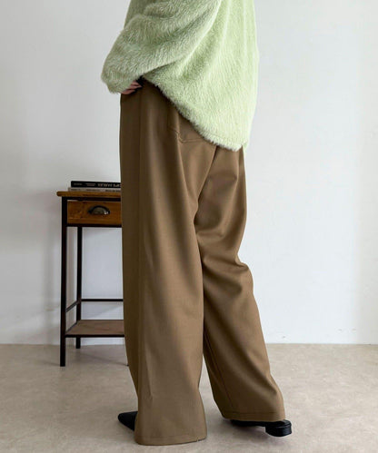 羊毛感五口袋休閒褲