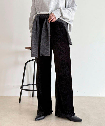 燈芯絨彈力喇叭褲