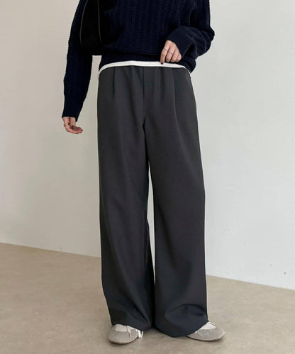 羊毛感五口袋休閒褲