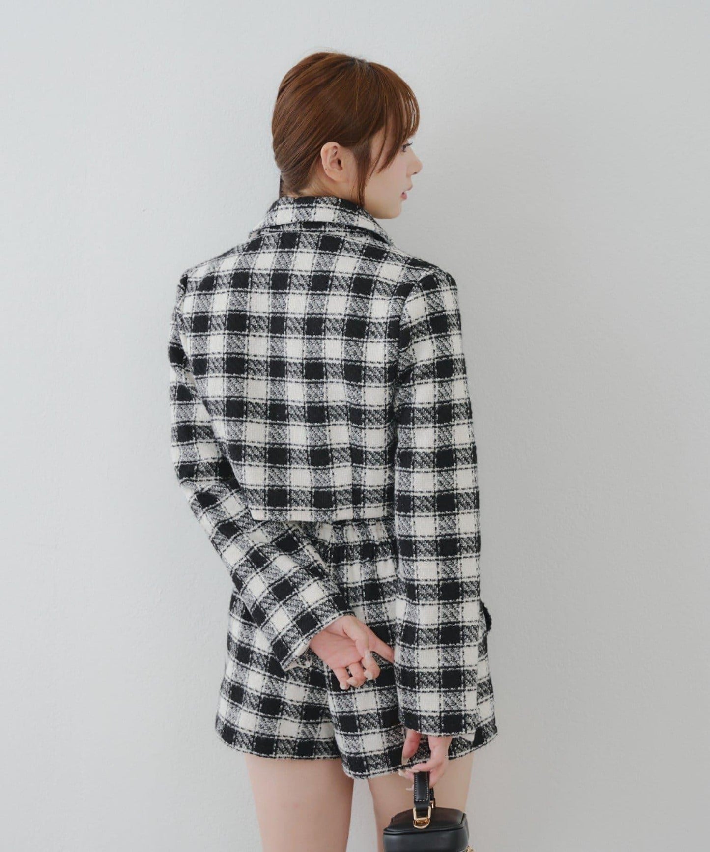 【套裝可搭配】粗花呢短款夾克