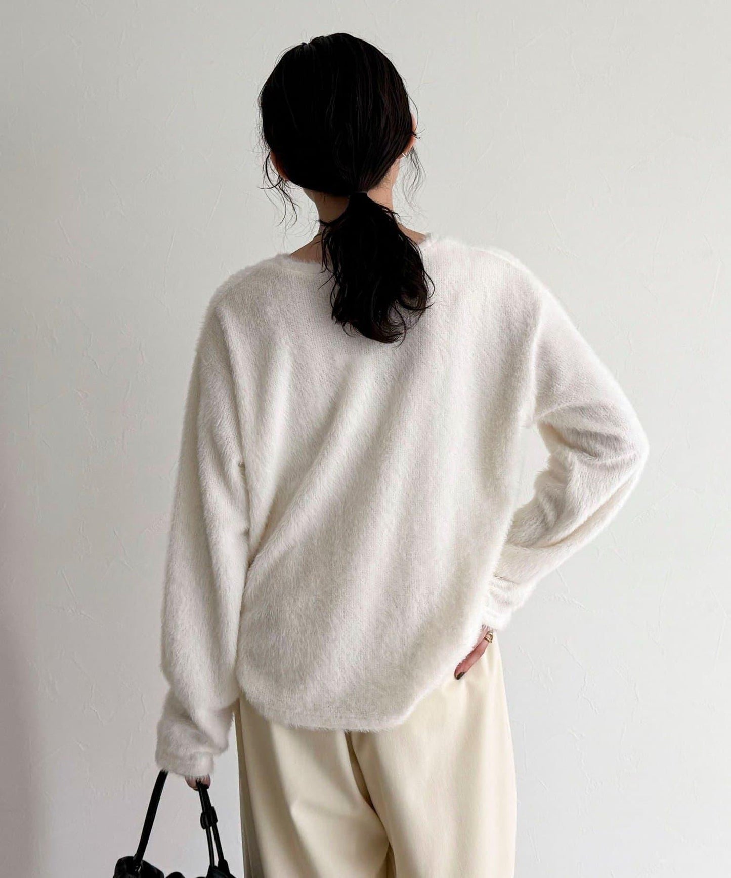 不規則下襬長袖T恤