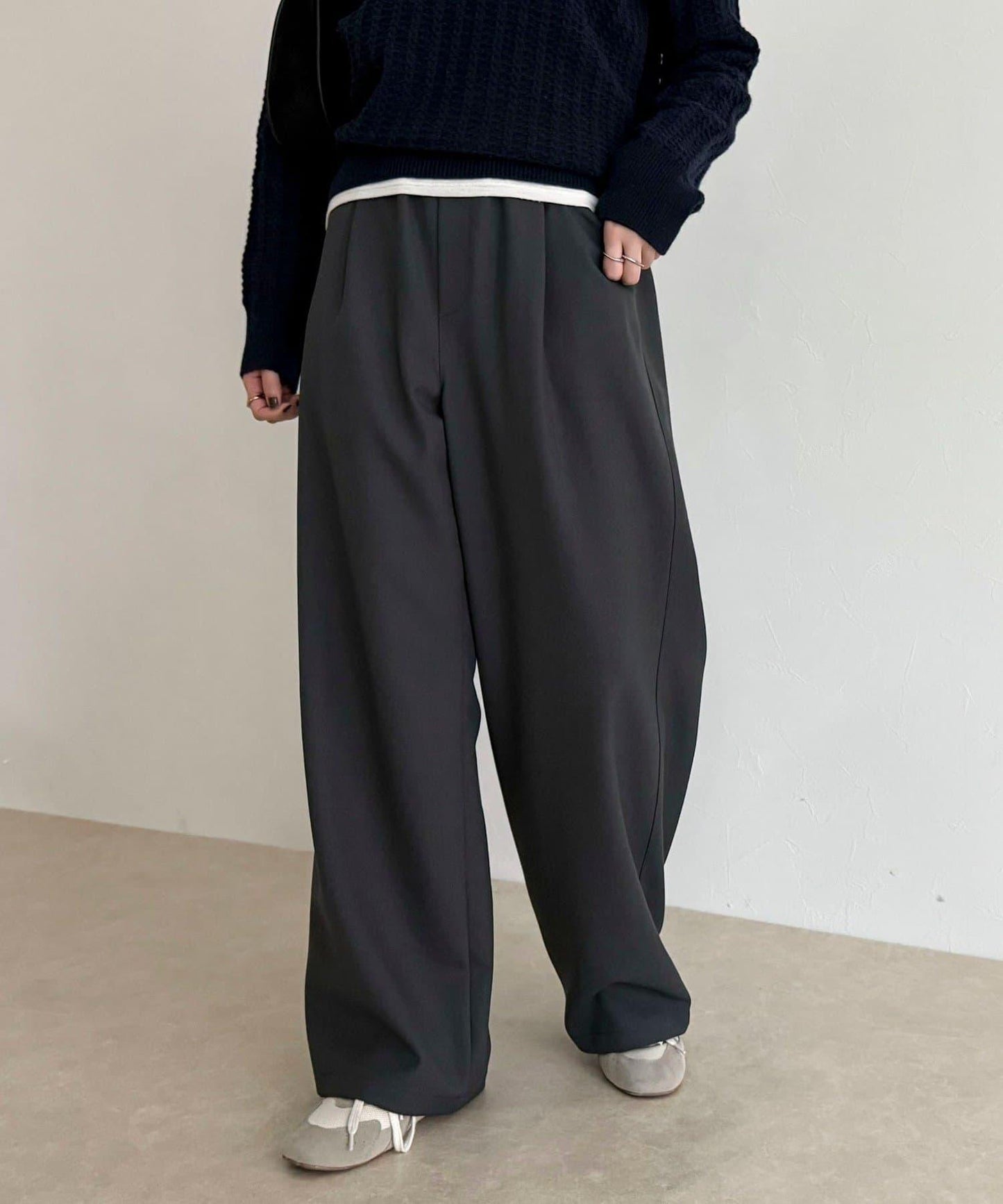 羊毛感五口袋休閒褲