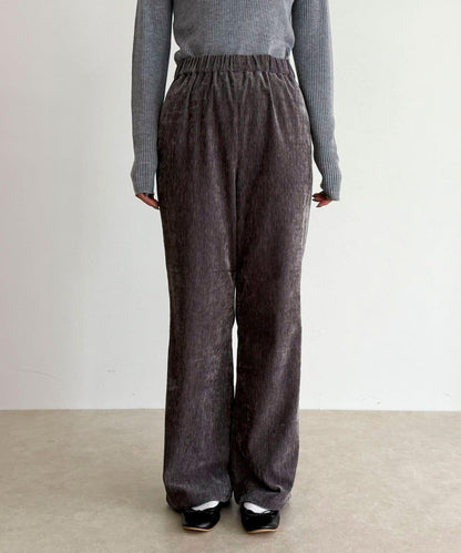 燈芯絨彈力喇叭褲