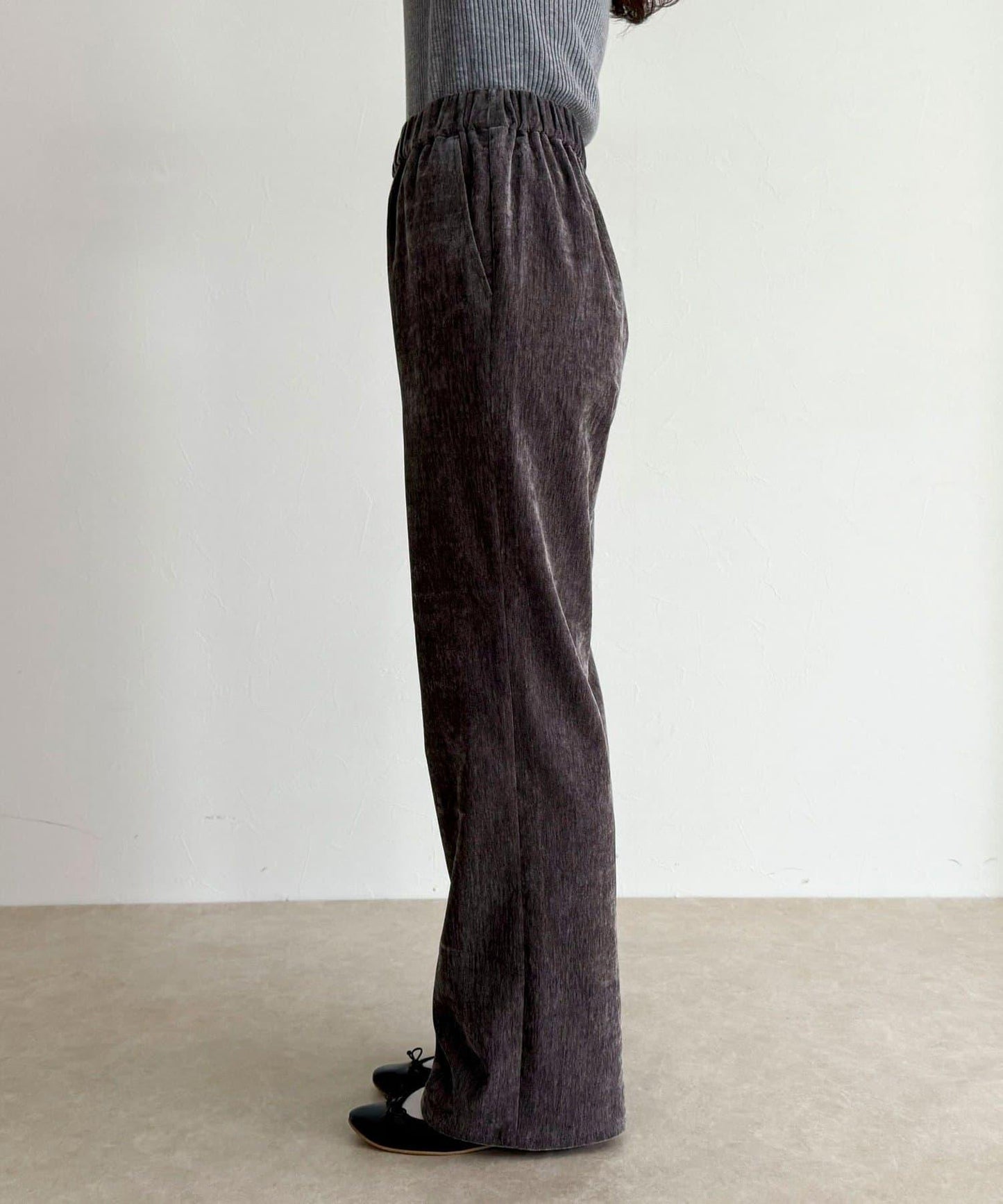 燈芯絨彈力喇叭褲