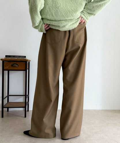 羊毛感五口袋休閒褲