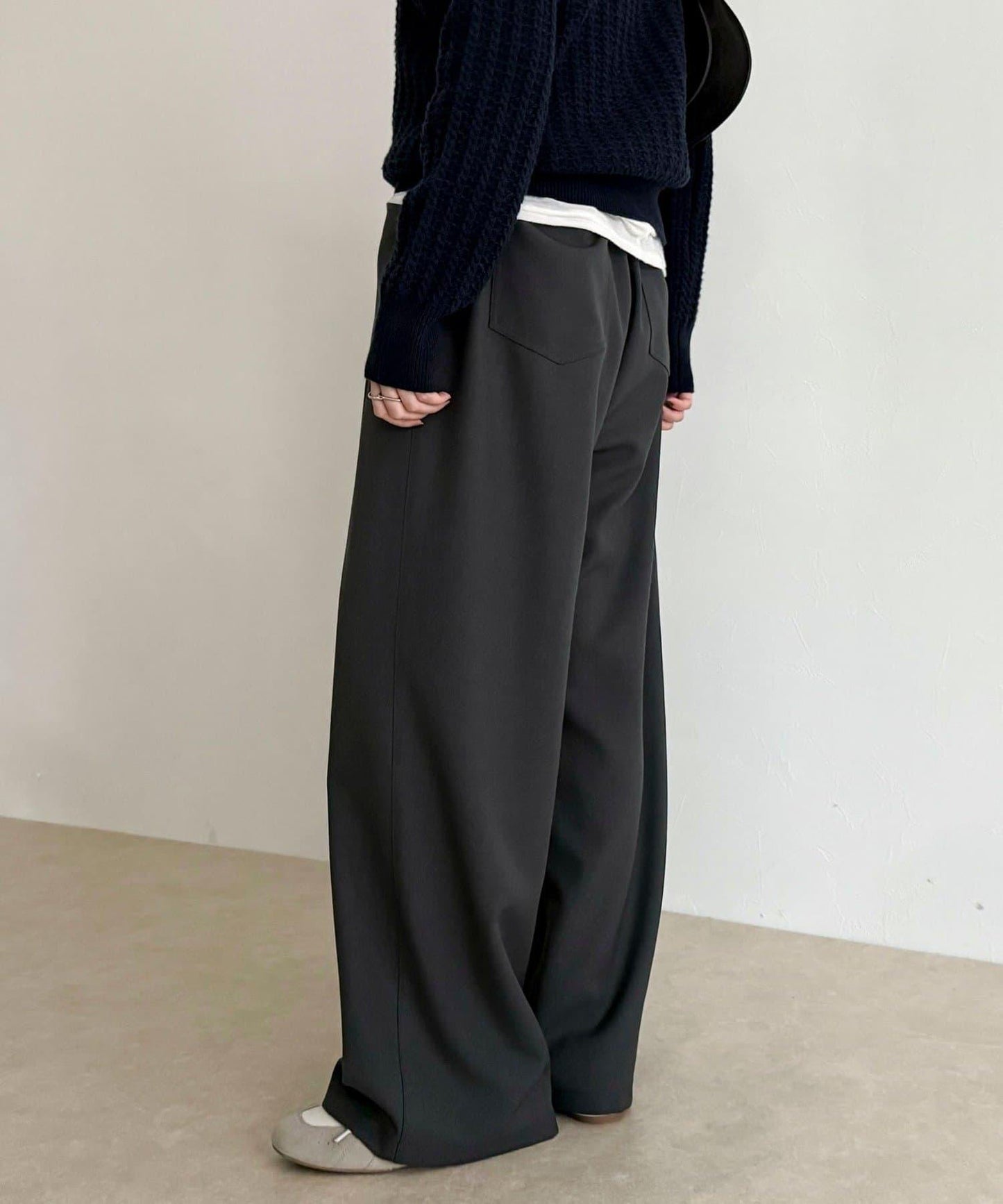 羊毛感五口袋休閒褲