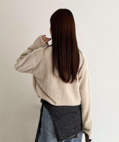 不規則下襬長袖T恤