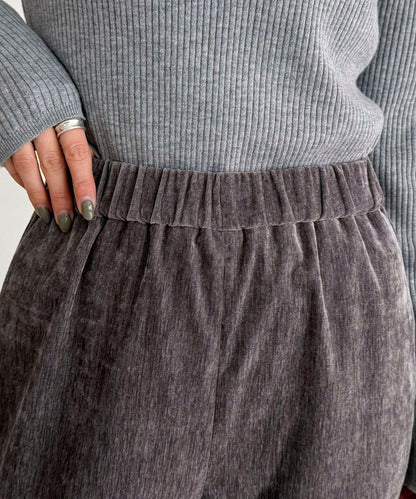 燈芯絨彈力喇叭褲