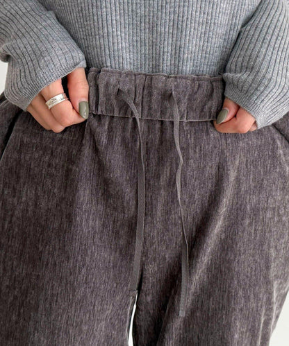 燈芯絨彈力喇叭褲