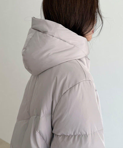 柔軟交叉羽絨大衣