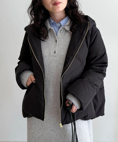 柔軟交叉羽絨大衣
