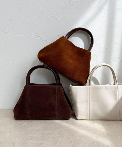 仿麂皮迷你托特包