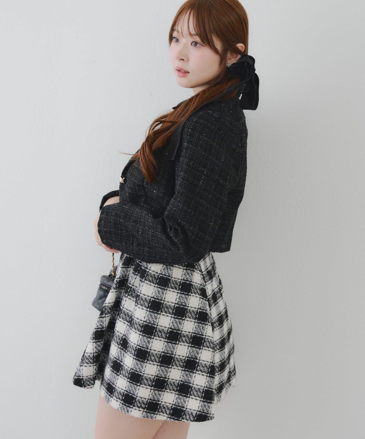 【套裝可搭配】粗花呢短款夾克