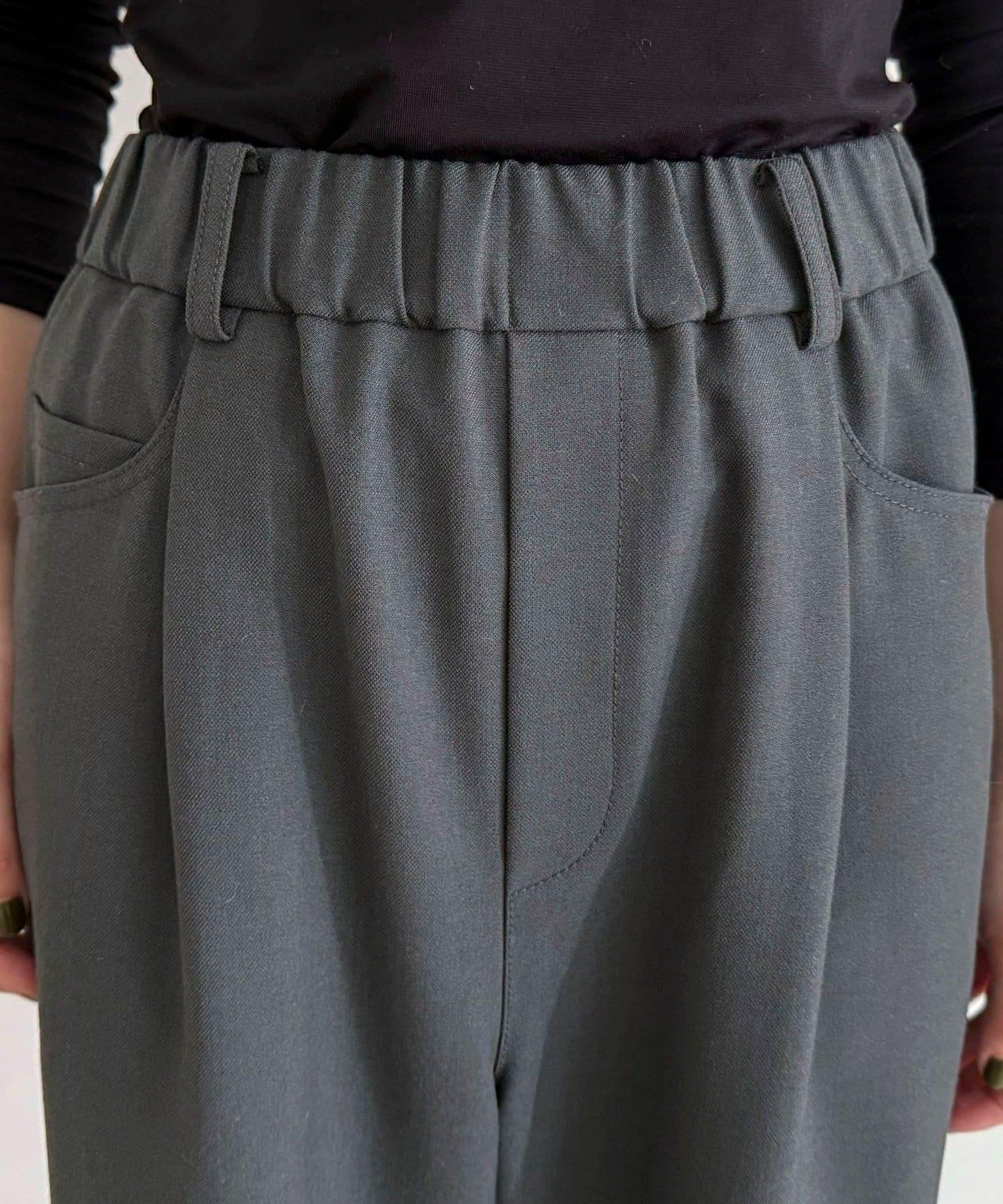 羊毛感五口袋休閒褲