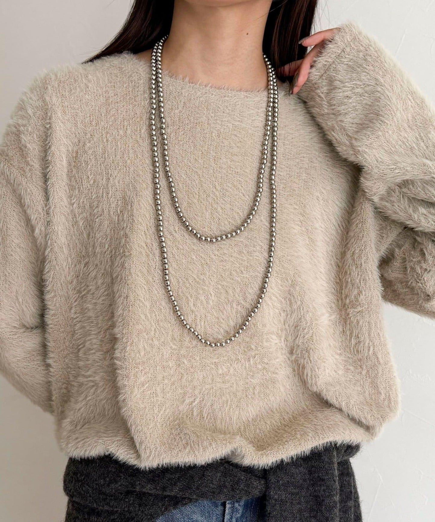 不規則下襬長袖T恤