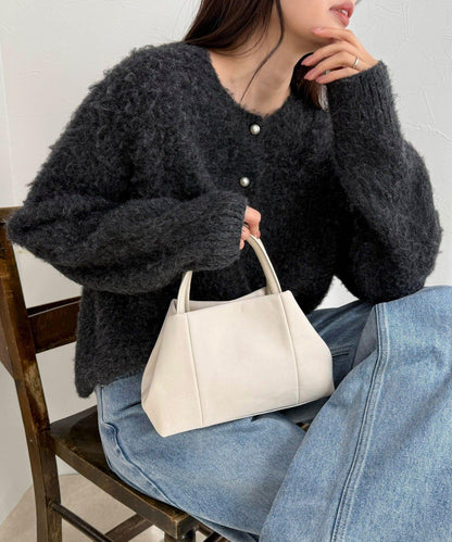 仿麂皮迷你托特包