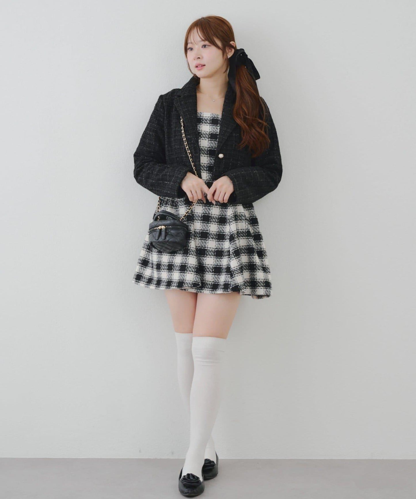 【套裝可搭配】粗花呢短款夾克