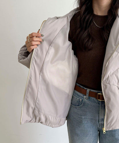 柔軟交叉羽絨大衣