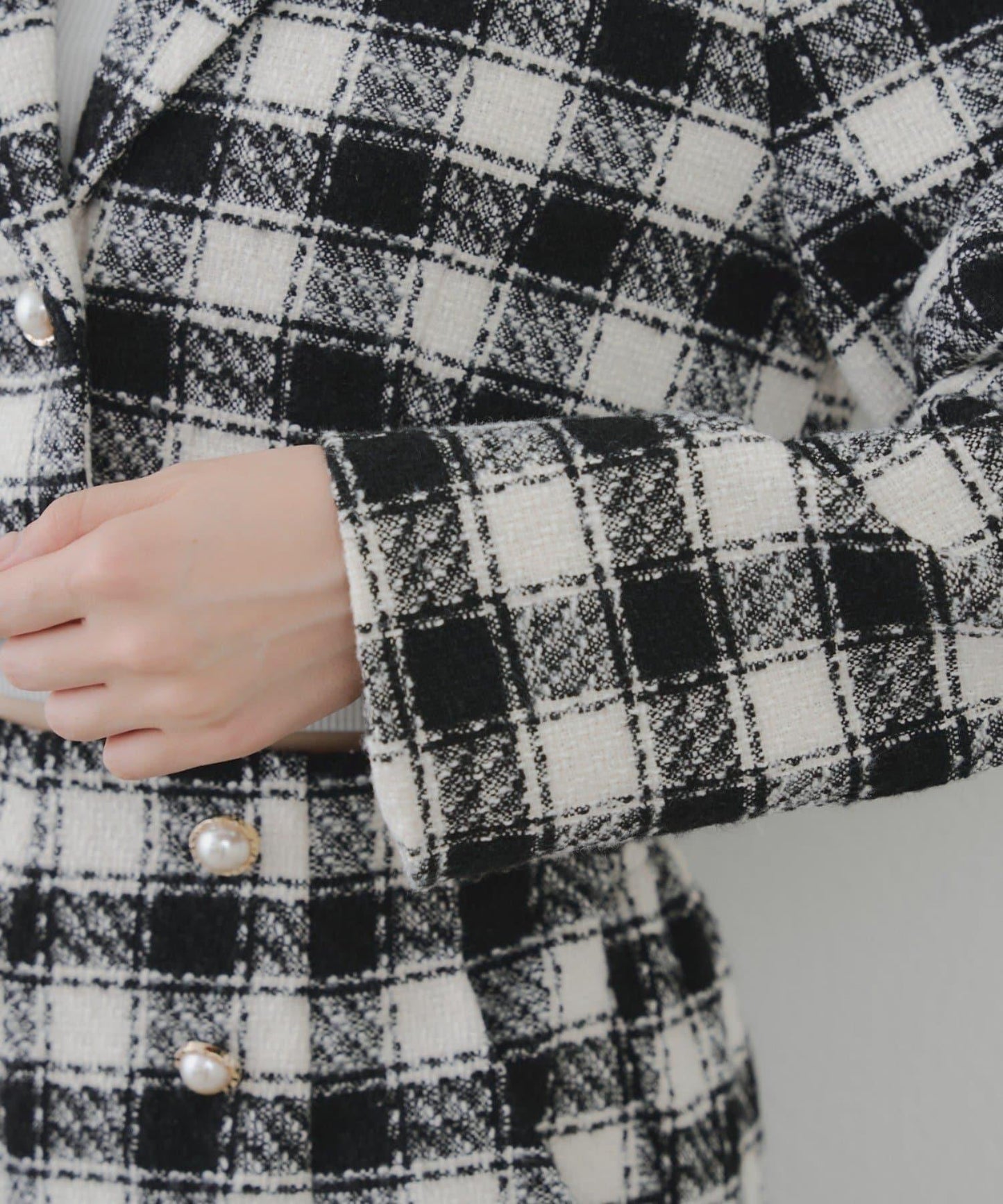 【套裝可搭配】粗花呢短款夾克