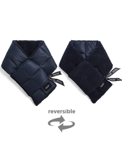 【TAION/TAION】山系可雙面穿羽絨×羊羔絨圍巾