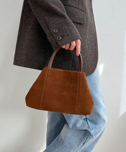 仿麂皮迷你托特包