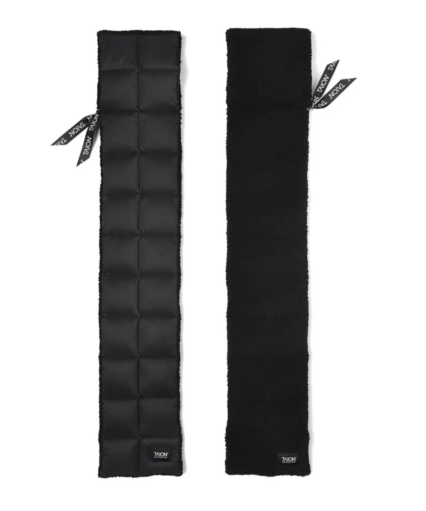 【TAION/TAION】山系可雙面穿羽絨×羊羔絨圍巾