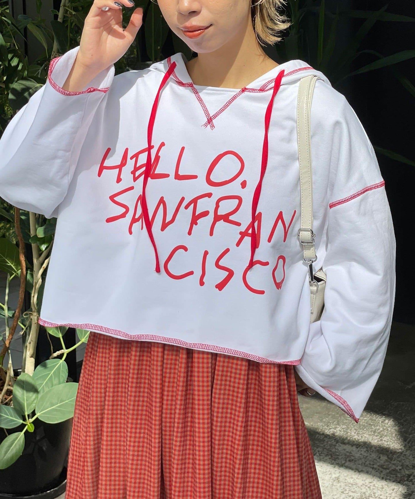 【HELLO.SANFRANCISCO/ハローサンフランシスコ】連帽印花衛衣