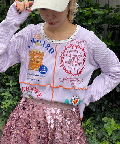 【HELLO.SANFRANCISCO/ハローサンフランシスコ】拼接印花上衣