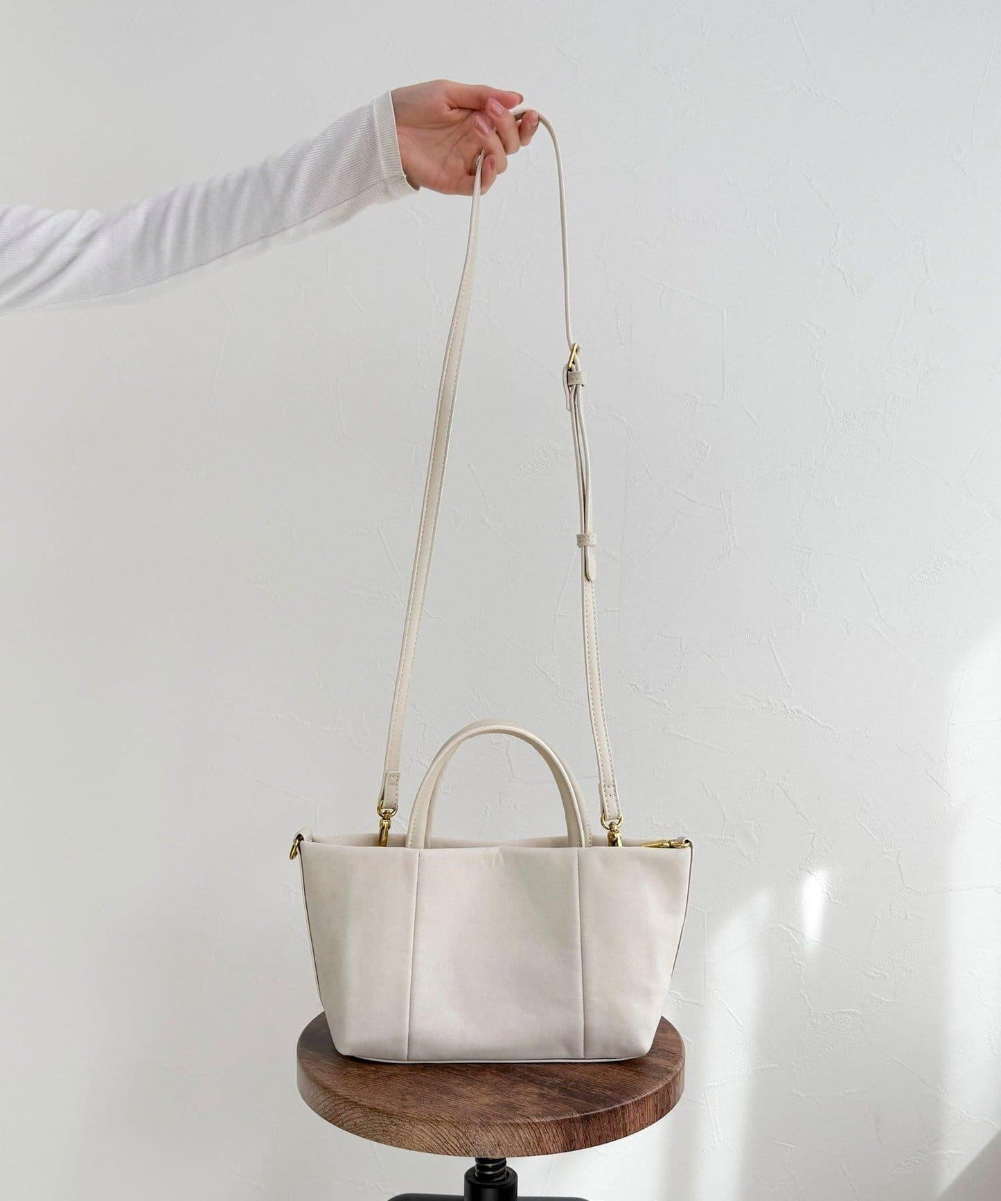 仿麂皮迷你托特包