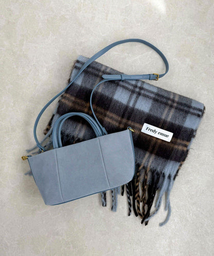 仿麂皮迷你托特包