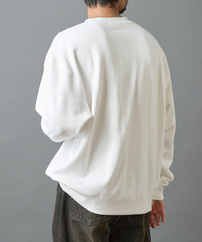 條形碼刺繡圓領衛衣