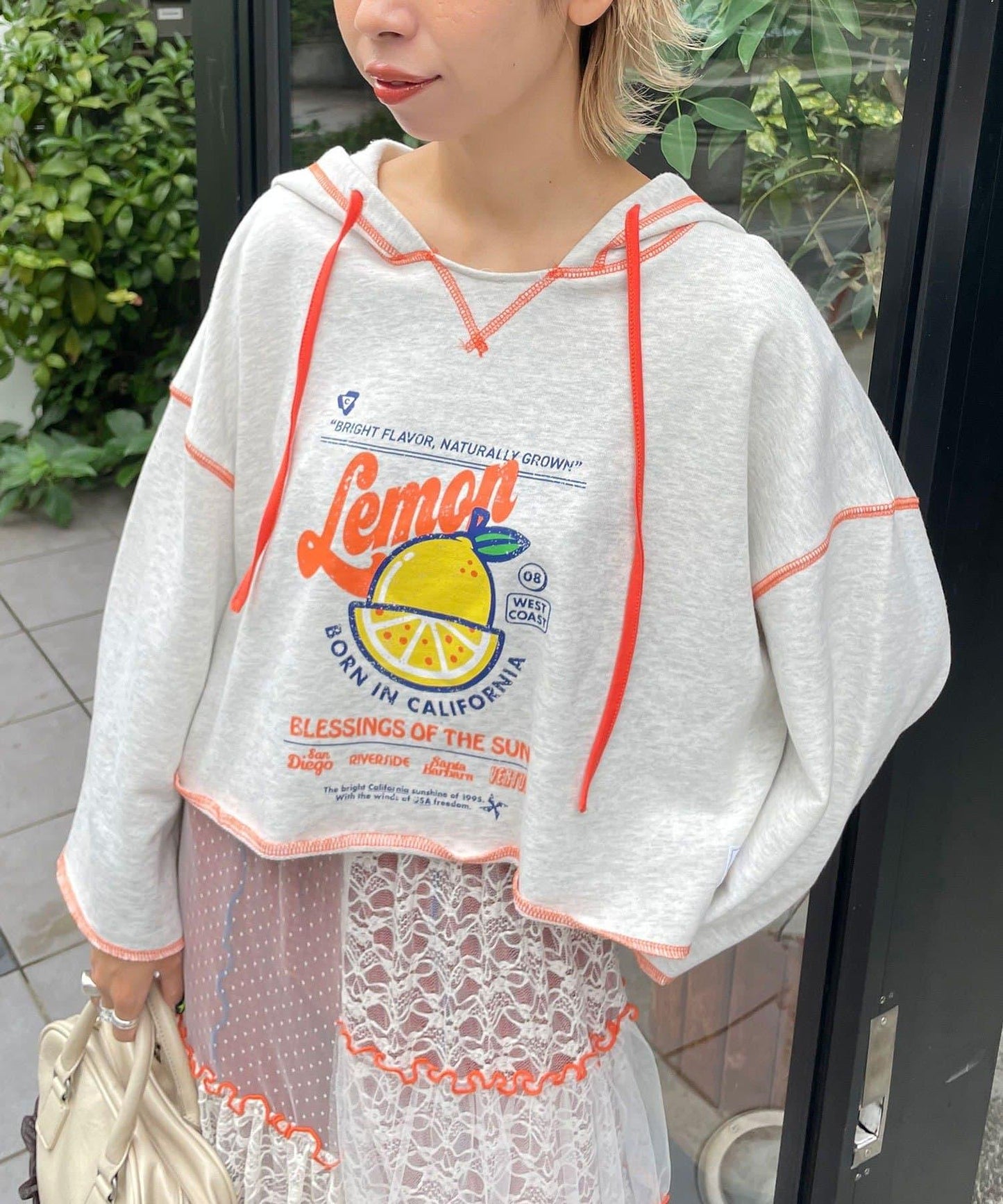 【HELLO.SANFRANCISCO/ハローサンフランシスコ】連帽印花衛衣