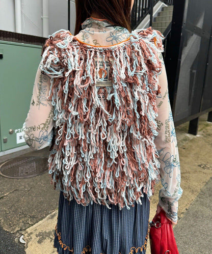 【HELLO.SANFRANCISCO/ハローサンフランシスコ】彩色流蘇緞帶馬甲