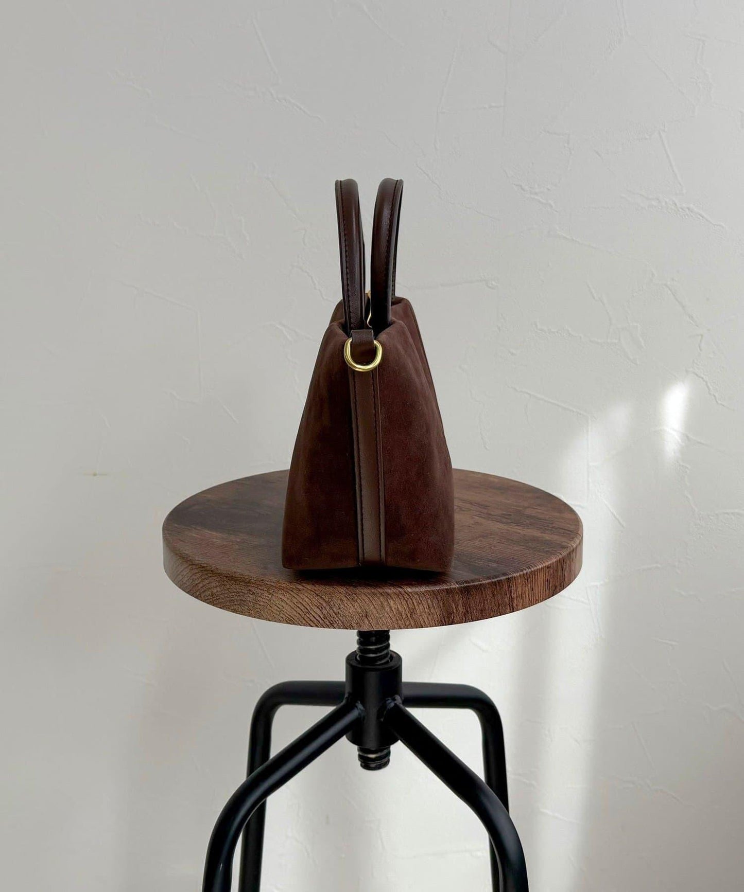 仿麂皮迷你托特包