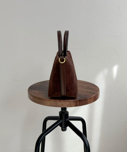 仿麂皮迷你托特包