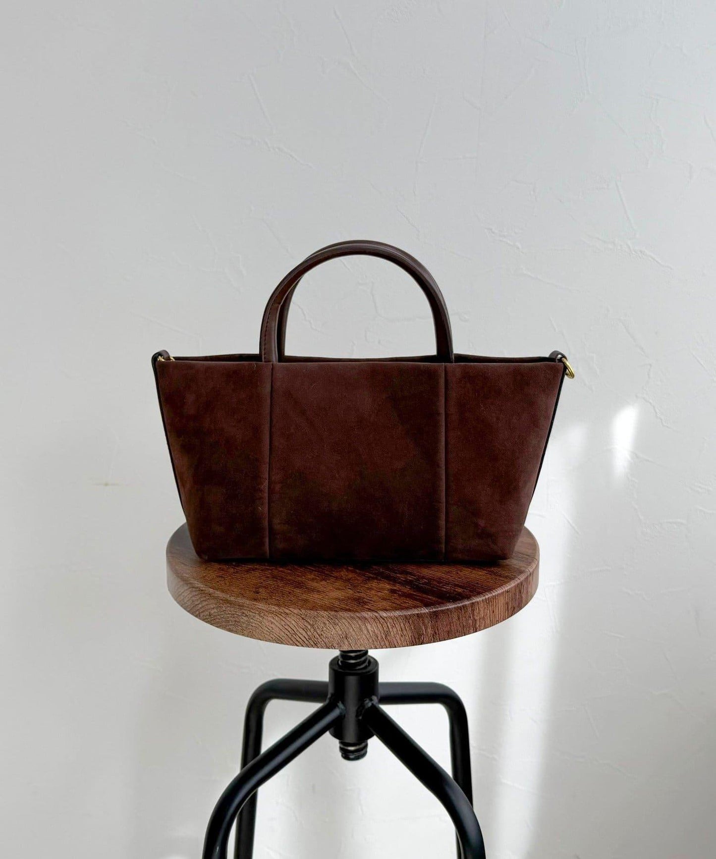 仿麂皮迷你托特包